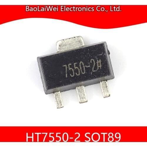 200pcs HT7550-2 3SOT89 5SOT23 chip Electronic Components Integrated Circuits 150mA Low Power LDO Voltage Regulator stabilizer