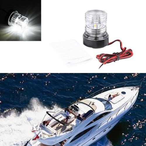 6 inch LED Navigation Light 6300K For Boat Yacht All Around 360 Degree Waterproof Marine Anchor Lamp Boat Accessories 12V/24V