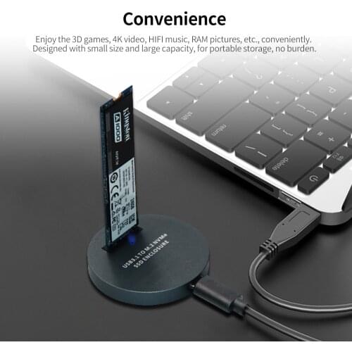 LM914 M2 NVME SSD Adapter Aluminum USB3.1 Type C To PCI-E SSD M.2 External SSD Enclosure Mobile Adapter Box High Quality Durable