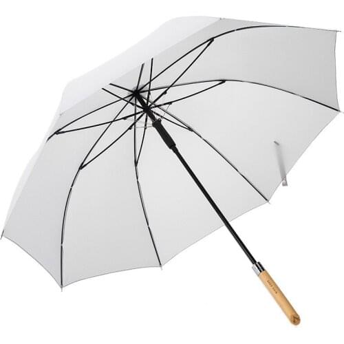 Automatic Windproof Rain Parasols Wooden Handle Umbrella Long Handle Straight Golf Business Men Umbrellas