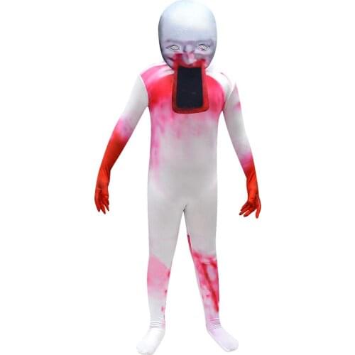 Kids Children Horror Jumpsuit Cosplay Costume Outfits Halloween Carnival Suit