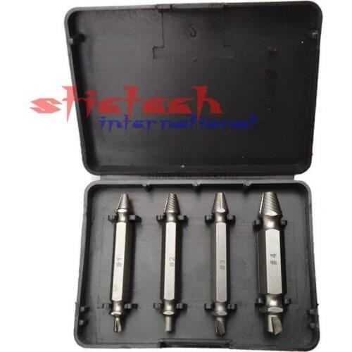 By dhl or ems 100sets, Screw&Bolt Extractor Guide Drill Removal Broken Bolts Easy Out Double Side Bolt Stud Screw Extractors