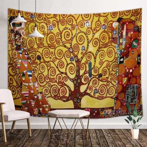 The Tree Of Life Is Composed Of Life Symbol Color Forest Austrian Symbolism Tapestry Interior Art Decoration