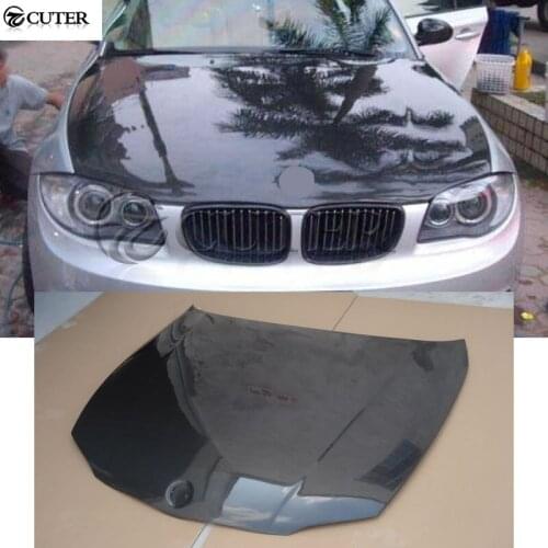 E87 Carbon Fiber Front engine Hood Bonnets engine Covers for BMW E87 1 series 120i 125i 04-11