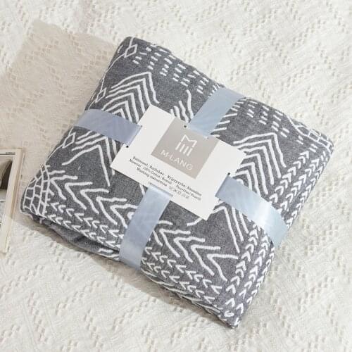 Cotton Waffle Summer Blanket Solid Color Dormitory Bedspreads for Bed Plain Throw Blanket Sofa Cover