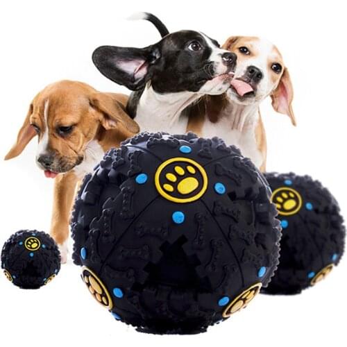 Dog toys Monster Squeak Pet Food Dispenser Dog Toys Ball For Kids Pitbull Golden Retriever Popular Toys Animals interactive game