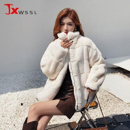 JXWSSL WWS Long Fur Coats