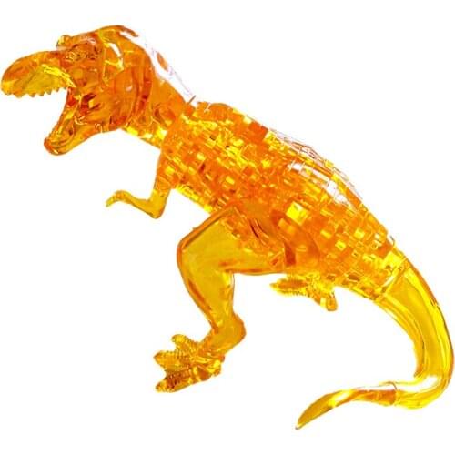 DIY Crystal dinosaur Model Puzzle Assembled Kids Christmas Boys Gift Handmade 3D Puzzle Assembled Toys Educational Present