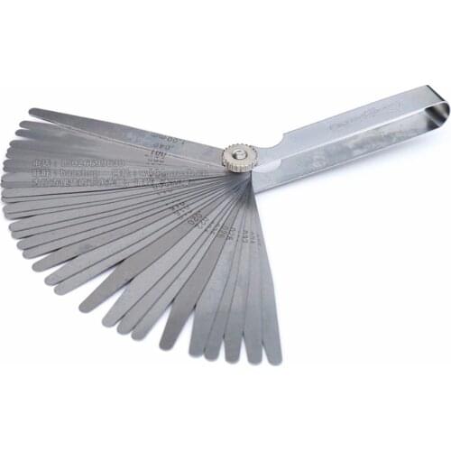 32 Blades Metric Thickness Gage Set Tappet Valve Feeler Gauge Gauges/METRIC Measuring Tool High Quality
