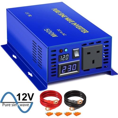 500w Solar Inverter 12v 220v dc to ac Customizable Pure Sine Wave Inverter Battery Charger Off-grid System Controller For Cars