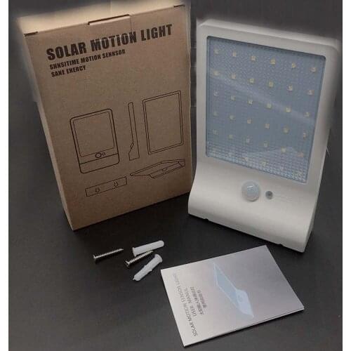 Newest 450LM 36 LED Solar Power Street Light PIR Motion Sensor Lamps Garden Security Lamp Outdoor Street Waterproof Wall Lights