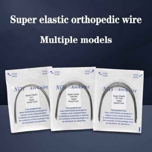 Dentistry Orthodontic Line Super Elastic Nickel-Titanium Alloy Orthopedic Wire Round Wire Dental Materials Orthopedic Wire