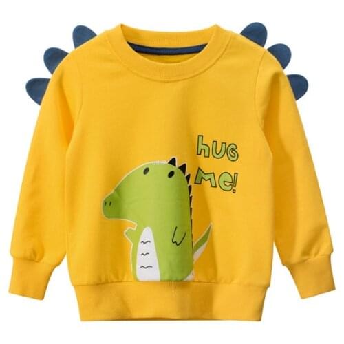 Autumn Spring Kids Boy Clothes Long Sleeve T Shirts Cartoon Boys Sweatshirts outwear Baby Tees Top Children Clothing 2-10Y
