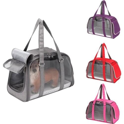 Soft Pet Dog Carriers Travel Cat Car Seat Portable Backpack Cat Cage Breathable Small Cat Travel Bag Chihuahua Airplane Approved