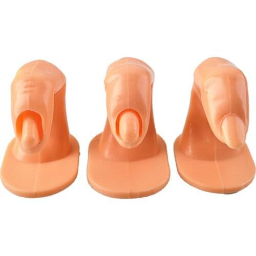 Professional Nail Art Training Practicing Display False Tips Finger Fake Hand Acrylic UV Gel Manicure Tool SSwell