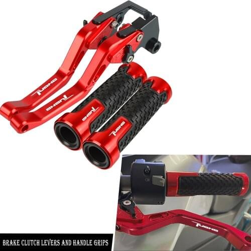 Motorcycle Adjustable Brake Clutch Levers Handlebar Grip Handle Hand Grip For APRILIA TUONO 2003-2010 2009 2008 2007 2006 2005