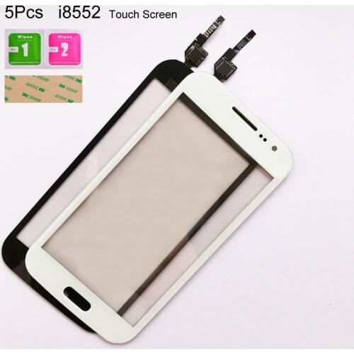 5Pcs GT-I8552 Phone Screen For Samsung Galaxy Win i8552 i8550 Touch Screen Digitizer Front Glass Panel Sensor Assembly Parts