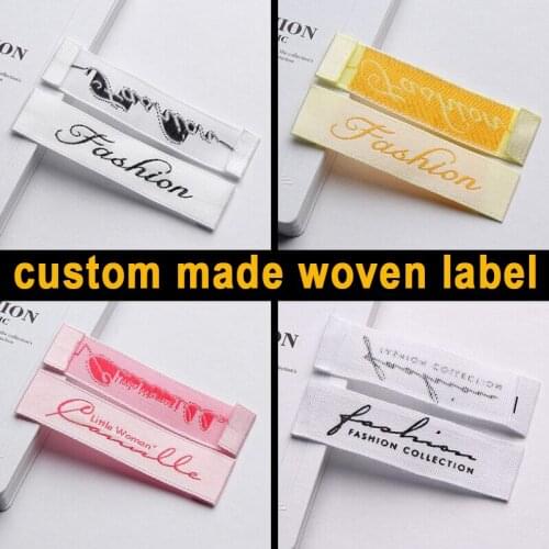 CustomSewingLabel clothLabelWithLogoGarmentLabelsSeparateCutOrFolded1000pcs/lotCustomMainTagsMaterialSoftComfortable