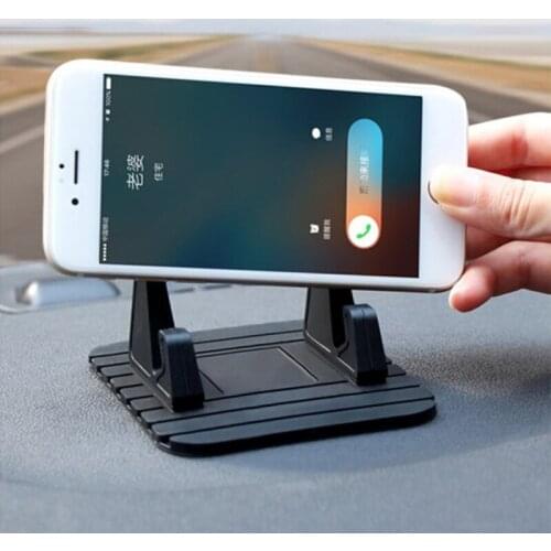 Universal Car Phone Holder Silicone Pad Non-slip Dashboard Mount Stand For Phone GPS Bracket For IPhone Samsung Xiaomi Huawei