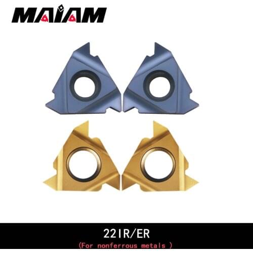 Thread inserts 22ER/22IR 3.5/4/4.5/5/5.5 turning tool SER bar rod thread insert For Non-ferrous metal,stainless steel,steel part