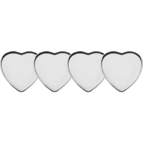 XINYAO 50pcs/lot 10mm 12mm Stainless Steel Heart Ear Needle Tray for DIY Jewelry Findings