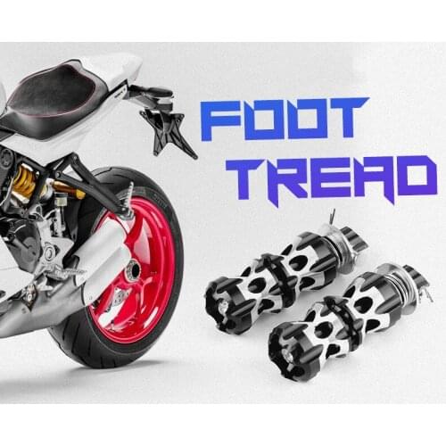 Motorcycle Parts Universal Footrest Motorcross Moto Scooter Fit for Moto Easy Install Hole 6 Color Aluminium Alloy Footrest