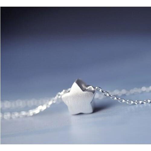 Daisies Pure 925 Sterling Silver Tiny Star Pendant Chain Necklace For Women Statement Jewelry Collar Colar de Plata