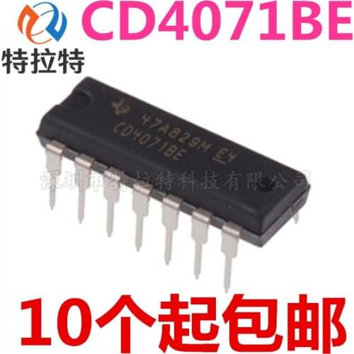 10pcs/lot CD4071 CD4071BE Dip-14 the Logic Chip Quad 2-Input Inclusive-Or Gate Brand New & Original