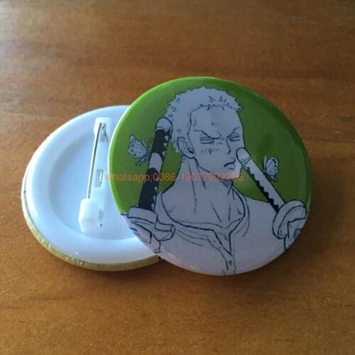 100pcs Custom badge 32*32mm round cartoon brooch plate pin Badges for promotion and advertising