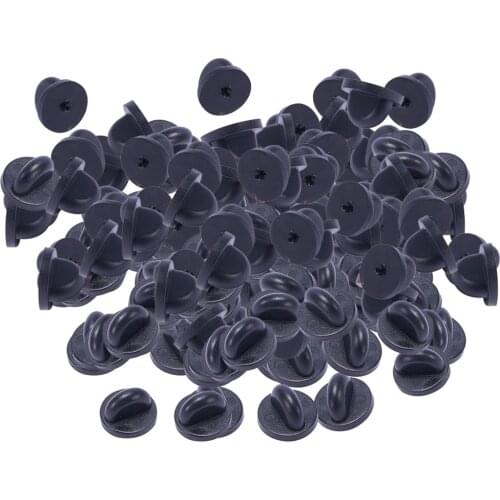 200PCS RUBBER PIN BACKS BUTTERFLY CLUTCH BACKS PIN BACKS TIE TACKS LAPEL PIN