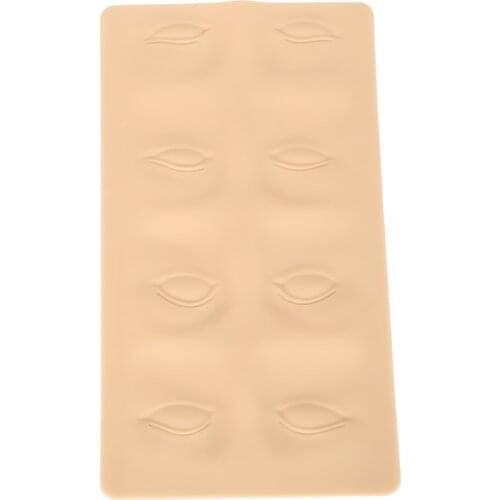 3D Eyebrow Eyeliner Tattoo Practice Skins Silicone Fake Sheet Semi-permanent Makeup Tool