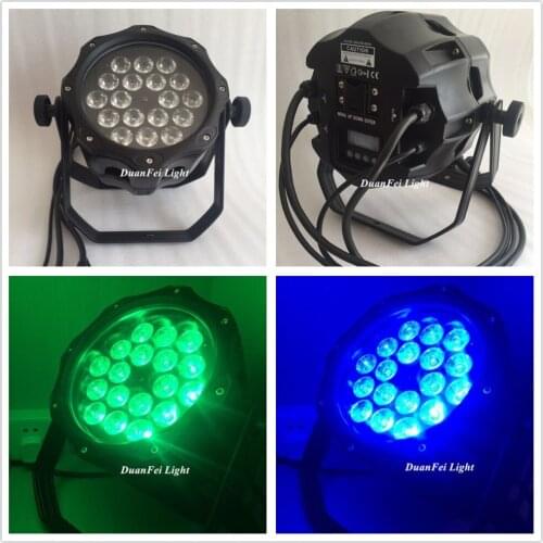 8 pieces waterproof led rgbw par high quality led light par 64 led dmx led par 18x12w