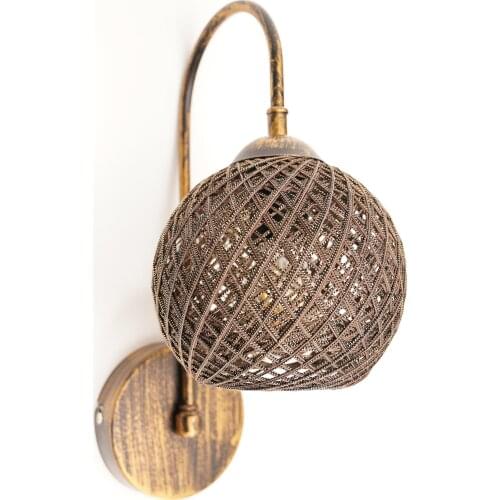 Saint Belisama Delabro Applique Tumbled-Coffee Silvery Applique