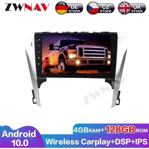 ZWNAV 4G+128G Carplay Android 10 Car DVD Player For Toyota Camry 2012-2013 GPS Audio Stereo Multimedia Head unit Auto Radio