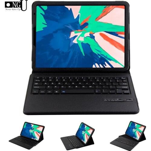 For New iPad Pro 11 Case With Wireless Bluetooth Keyboard Stand Smart Luxury Leather Full Protective Cover For iPad Pro 11 2018