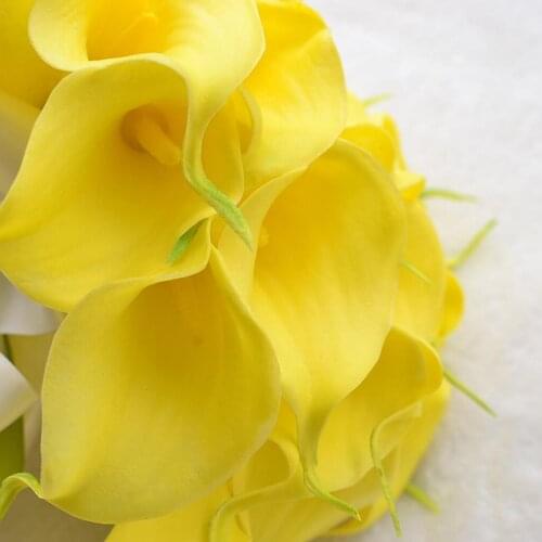 Artificial Flowers Calla Lily Bride Bouquet Flower Ornament Decoration Home