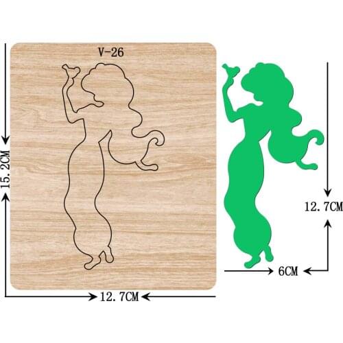 New princess wooden dies cutting dies scrapbooking,for common die-cutting machines in the market V-26