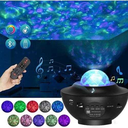 LED Projector Starry Sky Galaxy Projection night light USB Bluetooth Music Player Kids Adults Room Decor Holiday Christmas Gifts