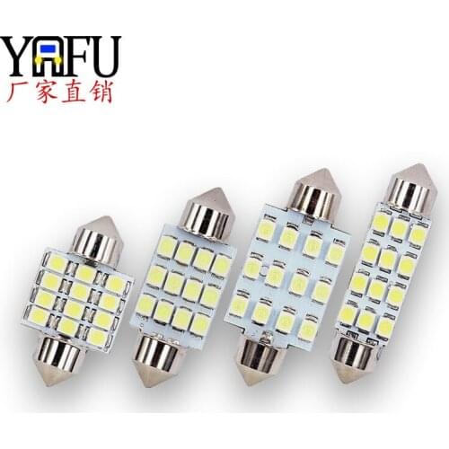 Direct Selling Car Roof Lamp 31mm 36mm Double Pointed Lamp 12smd 1210 3528 Reading Lamp Indoor Lamp Led Car Light Lightings