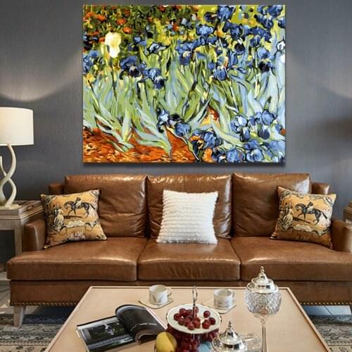 Coloring by numbers Vincent Willem van Gogh modular painting Irises digital paint by numbers diy digital painting