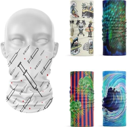 Summer Unisex Turban Cotton Blended Hip Hop Women Square Headscarf Neck Wrist Wrap Band Magic Sports Cycling Ring Scarf