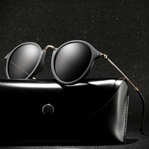 Classic Polarized Sunglasses Brand Design Men Round Metal Driving Sun Glasses Women UV400 Shades Sunglass Oculos de sol