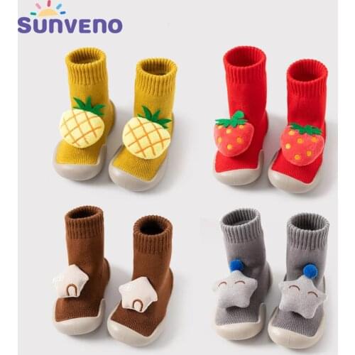 Lovely Baby Shoes Carton Sock Shoes First Walker Soft Rubber for Baby Kids Toddler Boys Girls 3-36M christmas gift