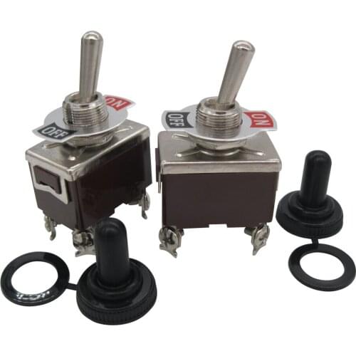 TWTADE 3pcs Toggle Switch Rocker Heavy Duty 15A 250V 20A 125V DPST 4 Pin 2 Position ON/OFF Ten-1221