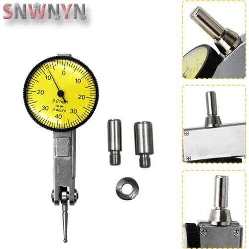 0-0.8mm 0.01mm Dial Test Indicator Level Gauge Scale Precision Metric Dovetail Rails Indicator Center Finder Micrometre