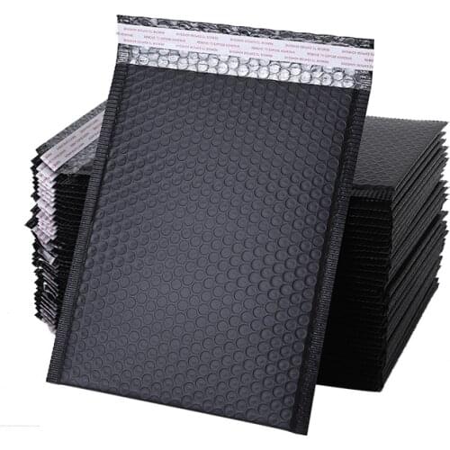 100 Pcs Matte 5 Colors Bubble Mailer Envelopes Padded Self Sealing Foam Foil Stationery Bag Waterproof Bubble Bags 3 Sizes 11*15