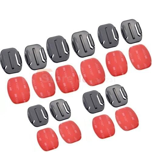 20pcs gopro Flat Surface Mount 3M Adhesive Mounts accessories For Gopro Hero HD 4 3+ 3 2 1 NEW