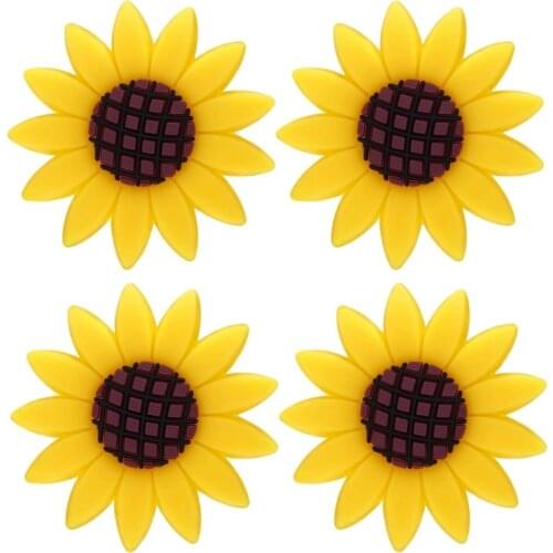 4 Pcs Car Sunflower Accessories Car Air Freshener Sunflower Air Vent Clips Air Vent Decorations Perfume for Cars