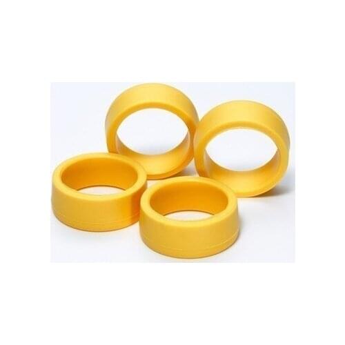 4pcs Tamiya Mini 4WD Racer Parts And Accessories Yellow Mid-caliber Angle Tires Low Center-of-Gravity Tires 95205