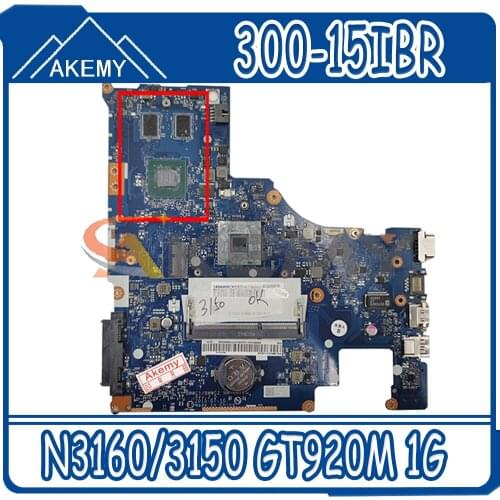 Akemy BMWC1/BMWC2 NM-A471 Motherboard For Lenovo 300-15IBR Laptop Motherboard CPU N3160/3150 GT920M 1G DDR3 100% Test Work